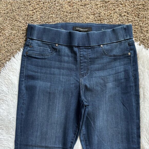 Liverpool Jeans The Capri Pull On Stretchy Womens Size 8 - Picture 3 of 6